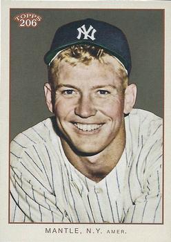2009 Topps 206 - Checklists #6 Mickey Mantle Front