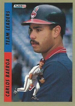 1993 Fleer - Team Leaders (Series One American League) #6 Carlos Baerga Front