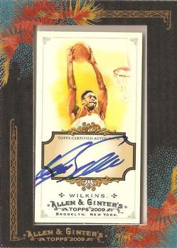 2009 Topps Allen & Ginter - Autographs #AGA-DOW Dominique Wilkins Front