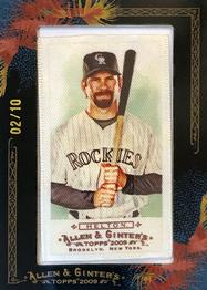 2009 Topps Allen & Ginter - Mini Framed Cloth #NNO Todd Helton Front