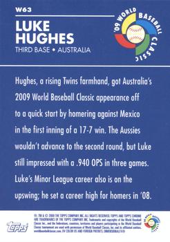 2009 Topps Chrome - World Baseball Classic #W63 Luke Hughes Back
