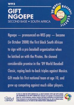 2009 Topps Chrome - World Baseball Classic #W92 Gift Ngoepe Back