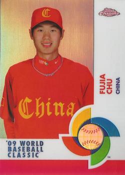 2009 Topps Chrome - World Baseball Classic Red Refractors #W91 Fujia Chu Front