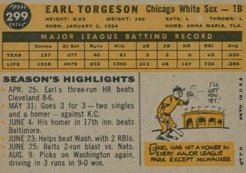 2009 Topps Heritage - 50th Anniversary Buybacks #299 Earl Torgeson Back