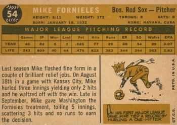 2009 Topps Heritage - 50th Anniversary Buybacks #54 Mike Fornieles Back