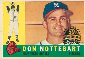 2009 Topps Heritage - 50th Anniversary Buybacks #351 Don Nottebart Front