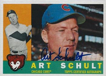 2009 Topps Heritage - Real One Autographs #ROA-AS Art Schult Front