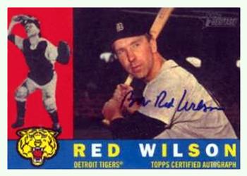 2009 Topps Heritage - Real One Autographs #ROA-RJW Red Wilson Front