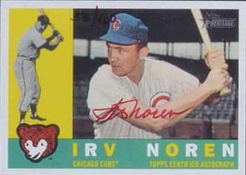 2009 Topps Heritage - Real One Autographs Red Ink #IN Irv Noren Front