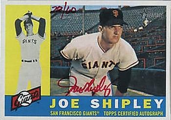 2009 Topps Heritage - Real One Autographs Red Ink #JS Joe Shipley Front