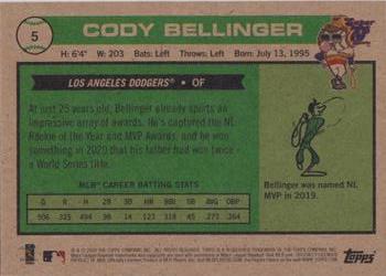 2020 Topps x Super 70s Sports #5 Cody Bellinger Back