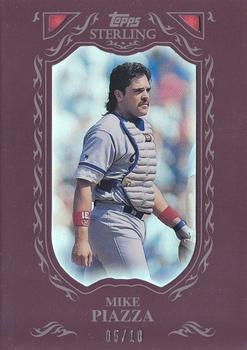 2009 Topps Sterling - Framed Burgundy #95 Mike Piazza Front