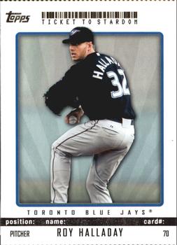 2009 Topps Ticket to Stardom - Perforated #70 Roy Halladay Front
