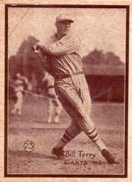 1931 W517 Mini #23 Bill Terry Front