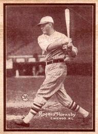 1931 W517 Mini #38 Rogers Hornsby Front