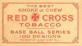 1910-13 Red Cross Tobacco (T215) #NNO Dick Hoblitzell Back