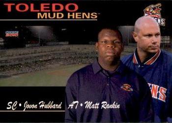2010 Choice Toledo Mud Hens #28 Jovon Hubbard / Matt Rankin Front