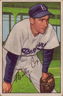 1952 Bowman #152 Billy Cox Front