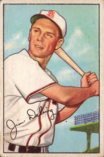 1952 Bowman #157 Jim Delsing Front