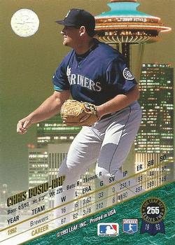 1993 Leaf #255 Chris Bosio Back