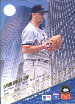 1993 Leaf #484 David Wells Back