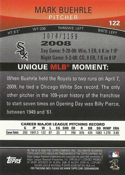 2009 Topps Unique - Red #122 Mark Buehrle Back
