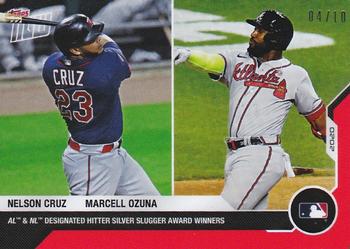 2020-21 Topps Now Off-Season - Red #OS-27 Nelson Cruz / Marcell Ozuna Front