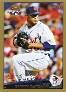2009 Topps Updates & Highlights - Gold #UH227 Edwin Jackson Front