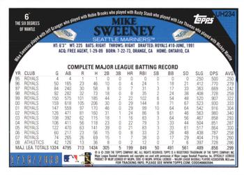 2009 Topps Updates & Highlights - Gold #UH234 Mike Sweeney Back