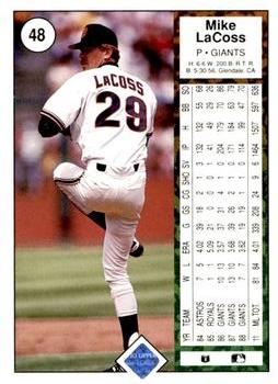 2009 Upper Deck - 1989 20th Anniversary Buybacks #48 Mike LaCoss Back