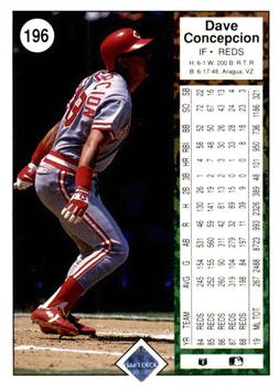 2009 Upper Deck - 1989 20th Anniversary Buybacks #196 Dave Concepcion Back