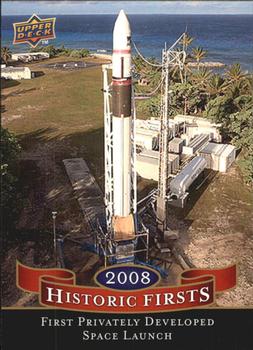 2009 Upper Deck - Historic Firsts #HF-5 First Privately Developed Space Launch Front