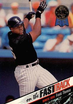 1993 Leaf - On the Fast Track #1 Frank Thomas Front