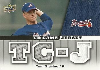 2009 Upper Deck - UD Game Jersey #GJ-TG Tom Glavine Front