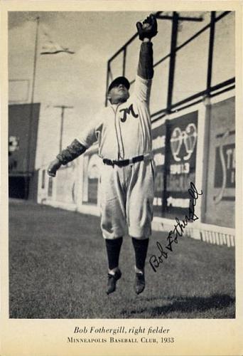 1933 Wheaties Minneapolis Millers #NNO Bob Fothergill Front