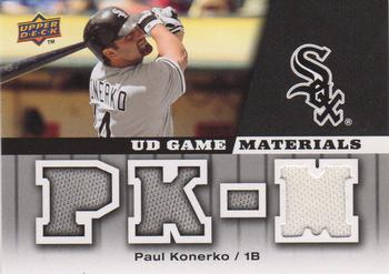 2009 Upper Deck - UD Game Materials #GM-PK Paul Konerko Front