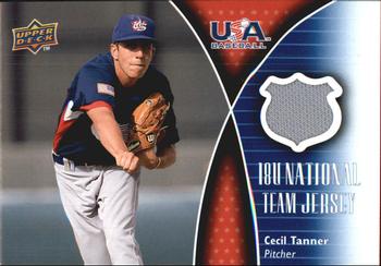 2009 Upper Deck - USA 18U National Team Jersey #18U-CT Cecil Tanner Front