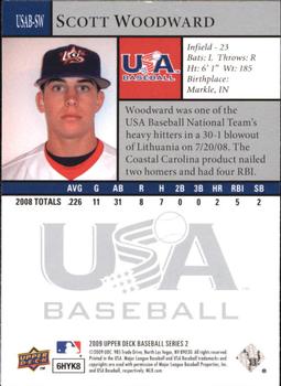 2009 Upper Deck - USA National Team #USAB-SW Scott Woodward Back