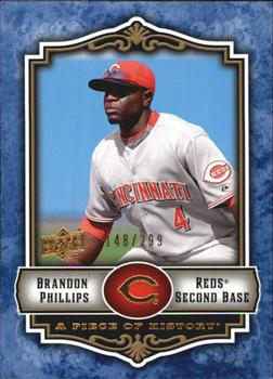 2009 Upper Deck A Piece of History - Blue #26 Brandon Phillips Front