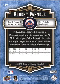 2009 Upper Deck A Piece of History - Blue #142 Bobby Parnell Back
