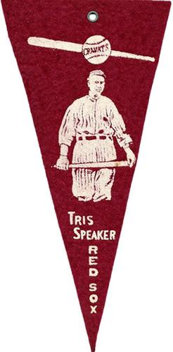 1913 Cravats Felt Pennants #NNO Tris Speaker Front