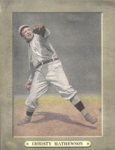 1910-11 Sporting Life Cabinets (M110) #NNO Christy Mathewson Front