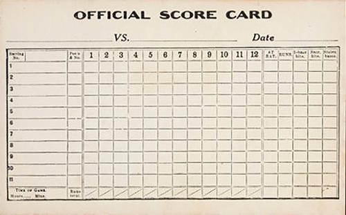 1913-15 Pinkerton Scorecards / Photocards (W530) #420 Dick Hoblitzell Back