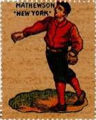 1909-10 German Baseball Stamps #NNO Christy Mathewson Front