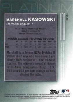 2020 Bowman Platinum - Top Prospects Icy #TOP-96 Marshall Kasowski Back