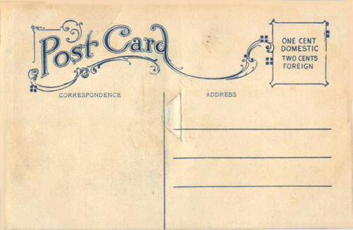 1908 Art Post Card Company Our Home Team #NNO Chicago White Sox Players Back