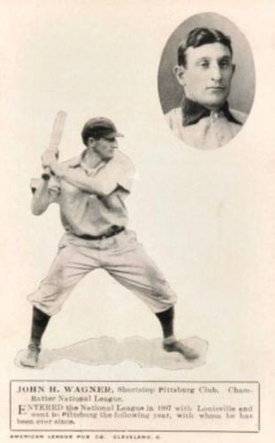 1908 American League Publishing Co. Postcards (PC770) #NNO Honus Wagner Front