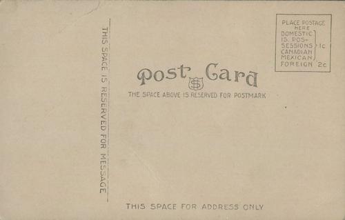 1908 Chicago $-Shield Postcards #NNO George Davis Back