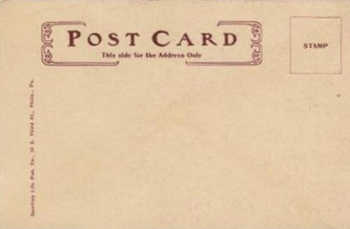 1906 Sporting Life Team Composites Postcards (W601) #NNO Detroit Tigers Team Composite Back
