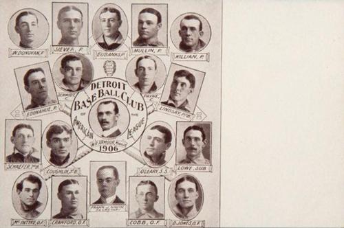 1906 Sporting Life Team Composites Postcards (W601) #NNO Detroit Tigers Team Composite Front